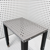 Light Duty Fixture Fabrication Table and Workbench with focus on the top surface.